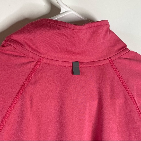Nike Element Womens 1/4 Zip Pullover Sz S Pink Dri-Fit Mock Collar Thumb Holes - Picture 9 of 9